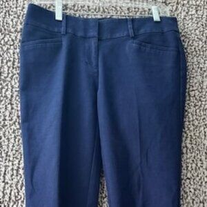 LOFT Dark Blue Marisa Style Cropped Pants